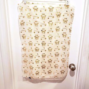 Millennium Celebration Scarf Butterfly 2000 and Beyond White Gold Silver Korea